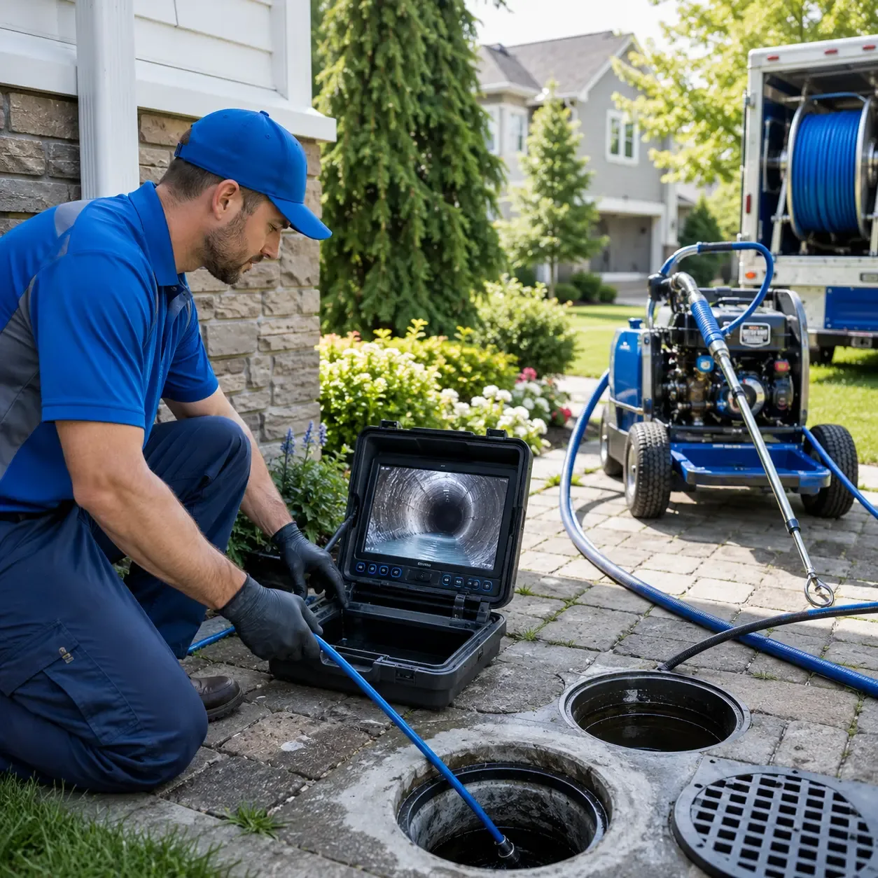 Outdoor drain cleaning professionals serving Edinburg, VA